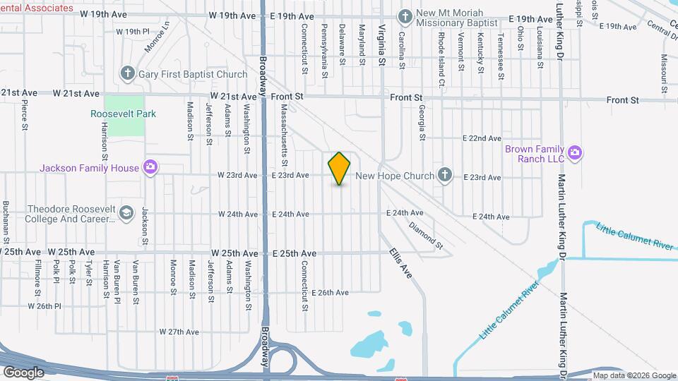 2336 Delaware St Map and Location Details