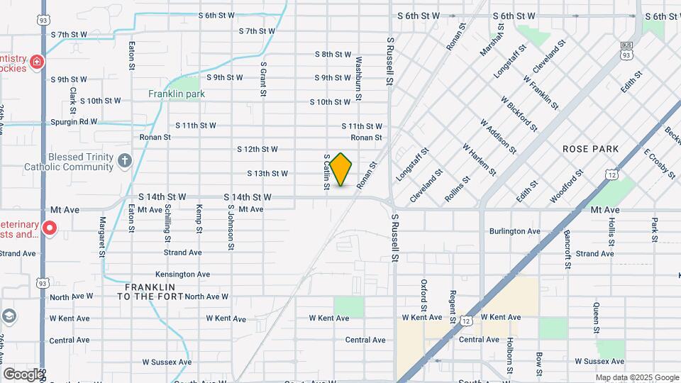 1638 S 14th St W Map and Location Details