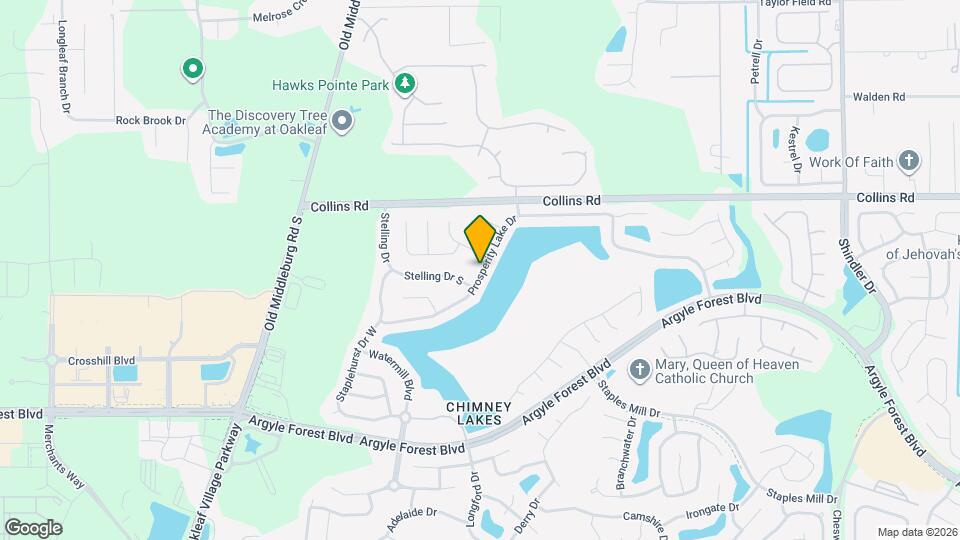 9309 Prosperity Lake Dr Map and Location Details