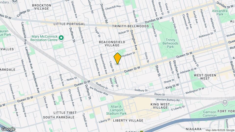126 Dovercourt Rd Map and Location Details
