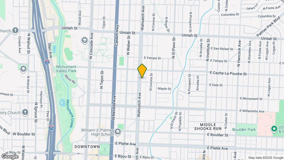 410 E Dale St Map and Location Details