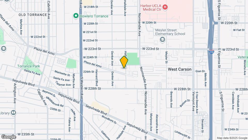 22515 Halldale Ave Map and Location Details