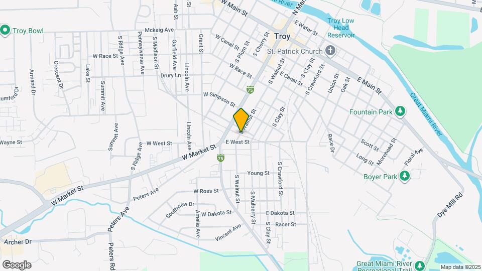 613 S Walnut St Map and Location Details