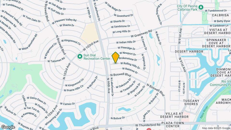 9707 W Rolling Hills Dr Map and Location Details