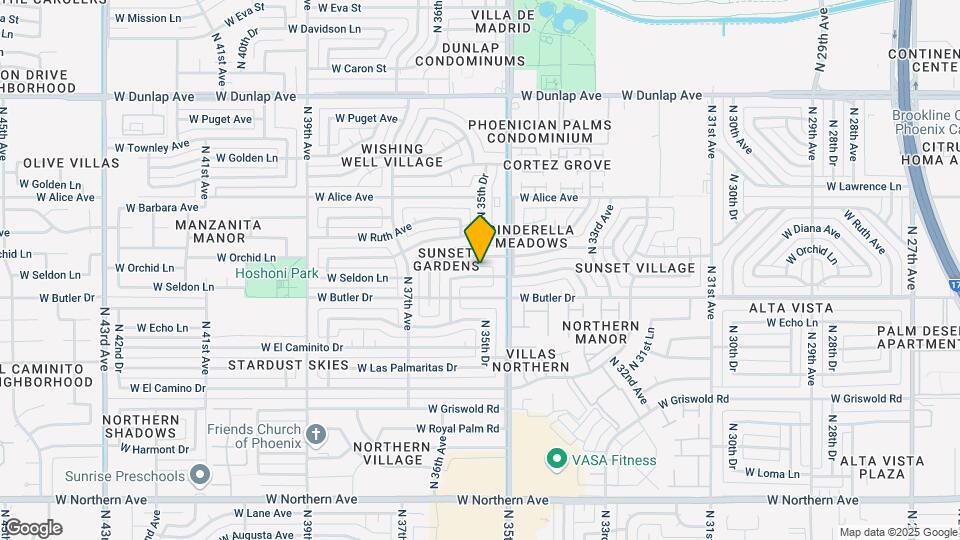 3526 W Seldon Ln Map and Location Details