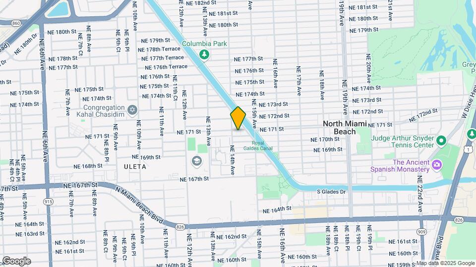1420 NE 171 St Map and Location Details