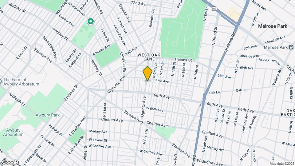 6641 Ogontz Ave Map and Location Details