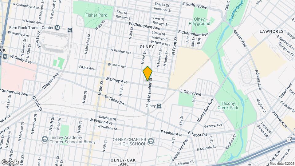 5608 N Mascher St Map and Location Details