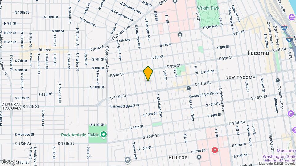 931 S Cushman Ave Map and Location Details
