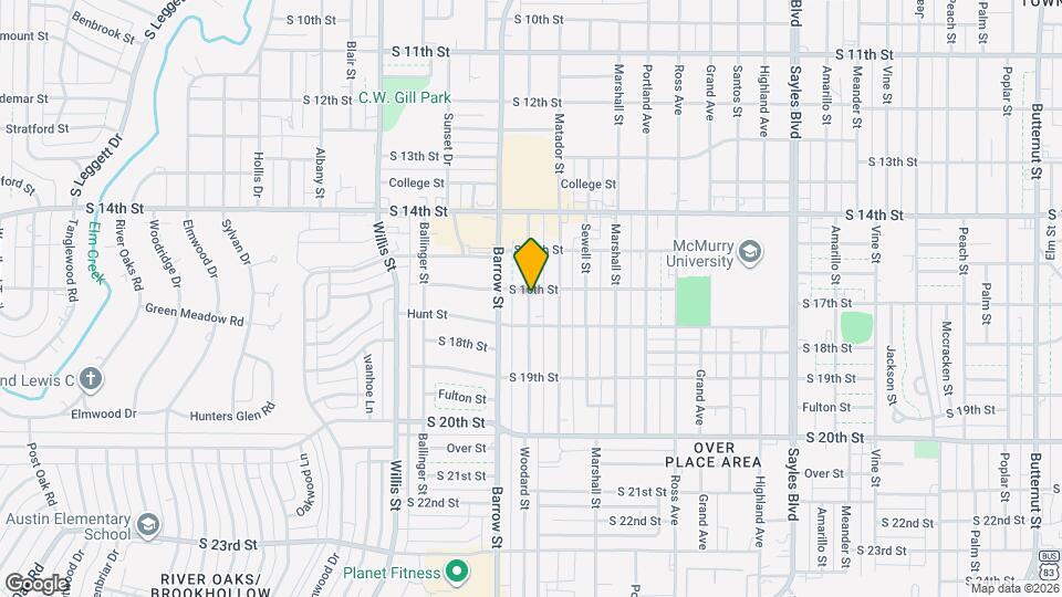 1609 Woodard St Map and Location Details