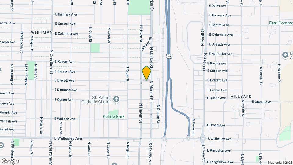 3018 E Everett Ave Map and Location Details