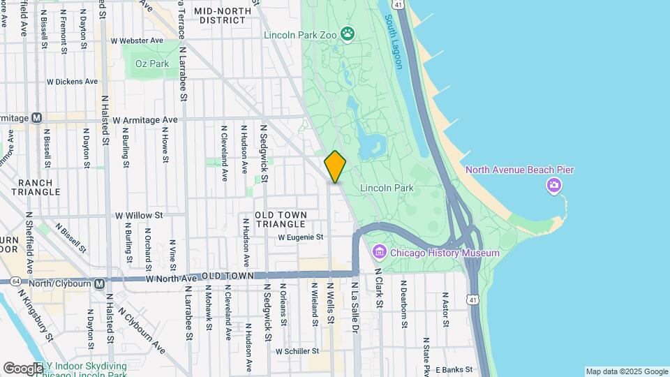 1808 N Clark St-Unit -1 Map and Location Details