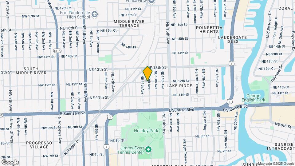 1145 NE 12th Ave Map and Location Details