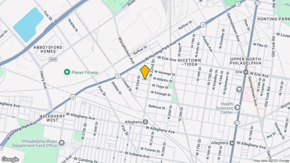 2213 W Tioga St Map and Location Details