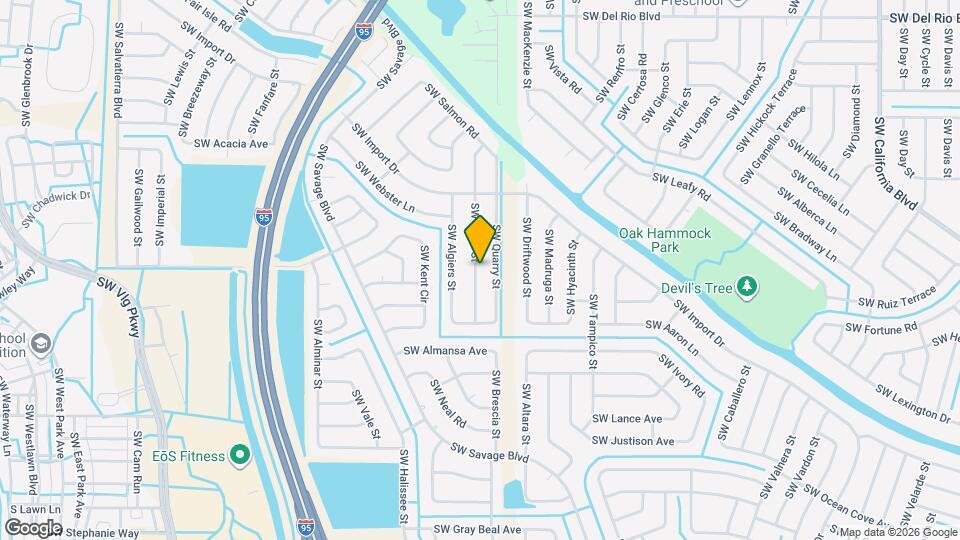 2141 SW Pruitt St Map and Location Details