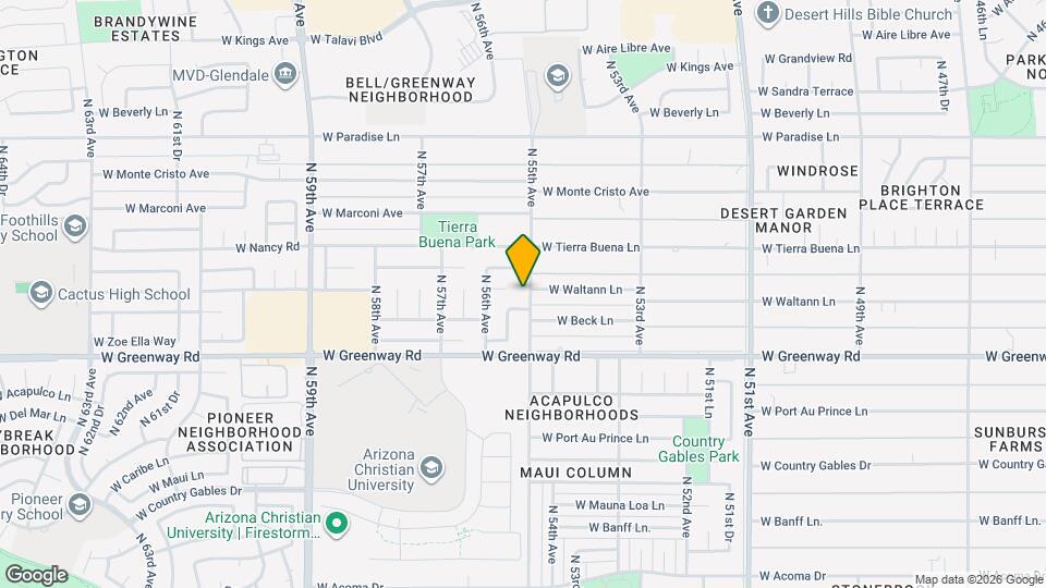 15614 N 55th Ave Map and Location Details