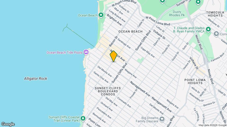 4893 Niagara Ave Map and Location Details