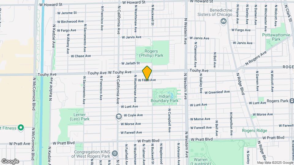 2615 W Fitch Ave Map and Location Details