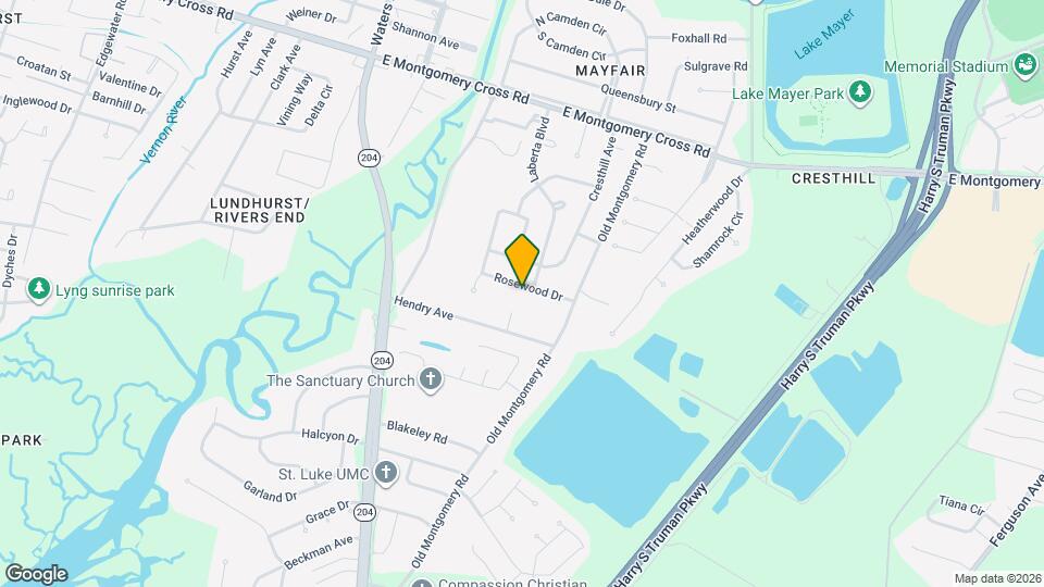 1517 Rosewood Dr Map and Location Details