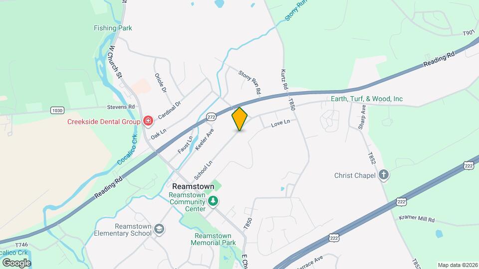 97 N Reamstown Rd Map and Location Details