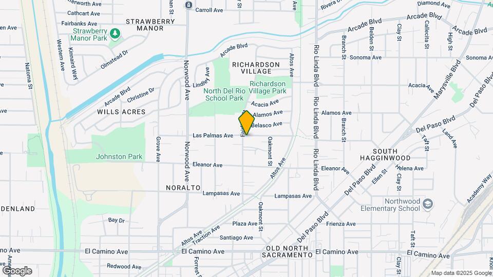 600 Las Palmas Ave Map and Location Details