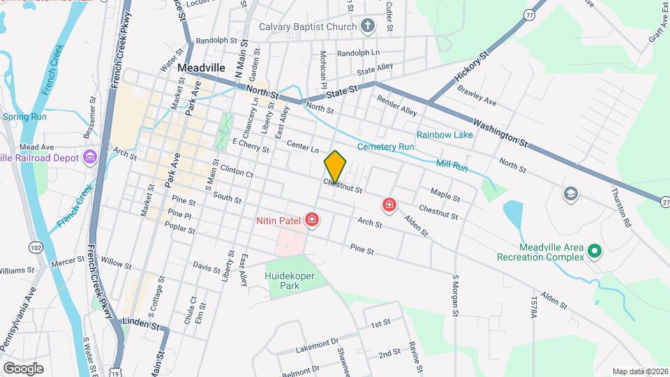 534 Chestnut St Map and Location Details