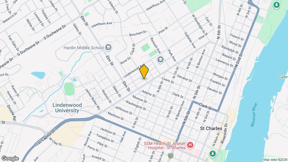 1509 Clark St Map and Location Details