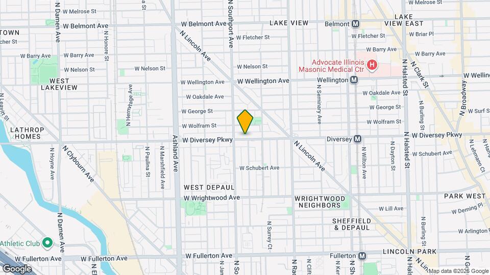 1336 W Diversey Pkwy Map and Location Details