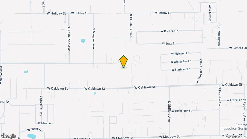 5838 W Green Acres St Map and Location Details