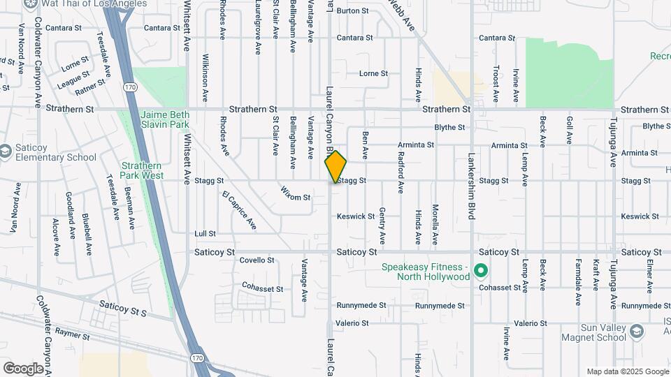 7750 Laurel Canyon Blvd Map and Location Details