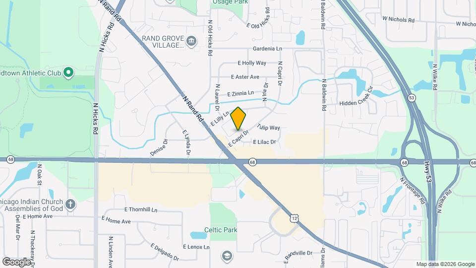 856 E Capri Dr Map and Location Details