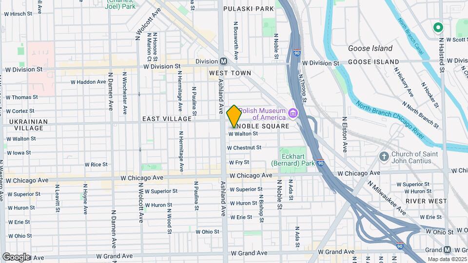 1536 W Walton St Map and Location Details