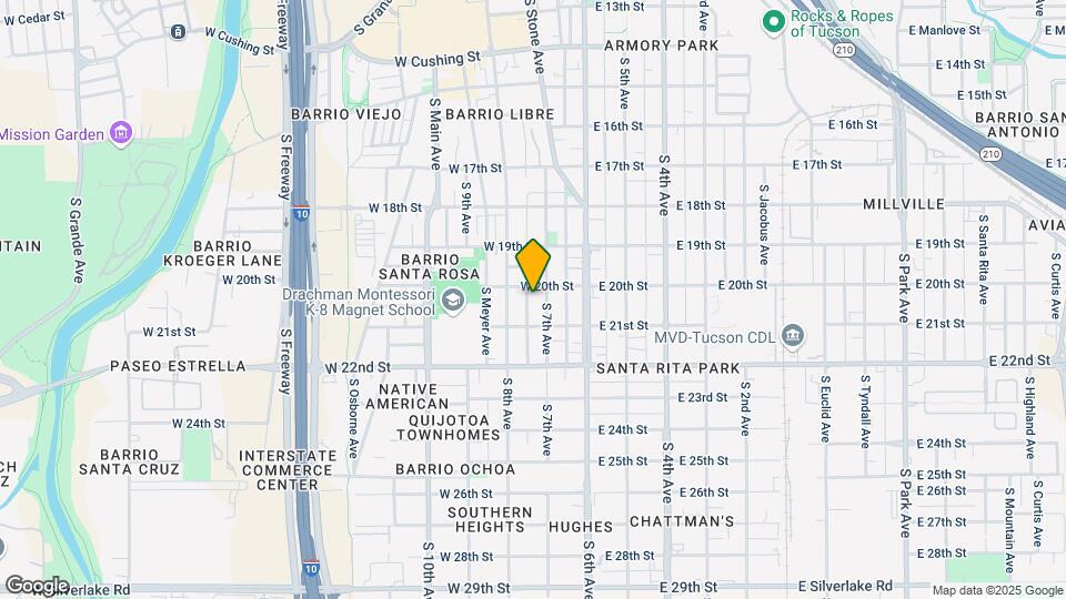 1015 S Rubio Ave Map and Location Details