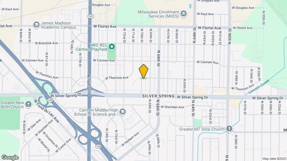 5668 N 70th St Map and Location Details