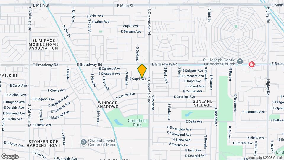 4329 E Capri Ave Map and Location Details