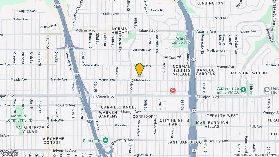 3550 Meade Ave Map and Location Details