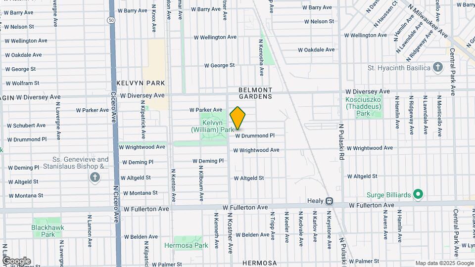 4338 W Drummond Pl Map and Location Details
