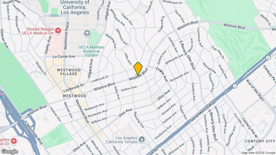 Argon Wilshire Apartments Map and Location Details