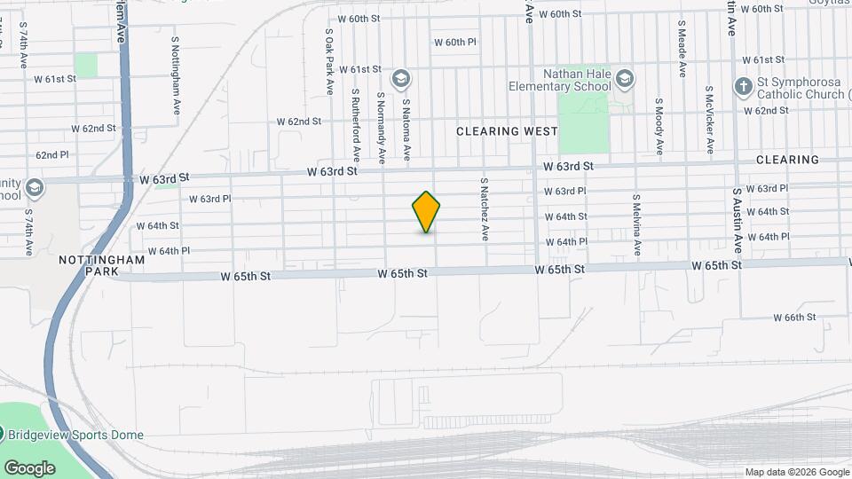 6606 W 64th Pl Mapa y Detalles de la Ubicación