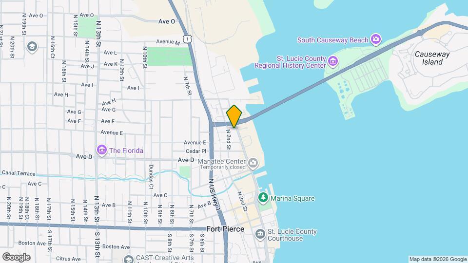 701 N Indian River Dr Mapa y Detalles de la Ubicación