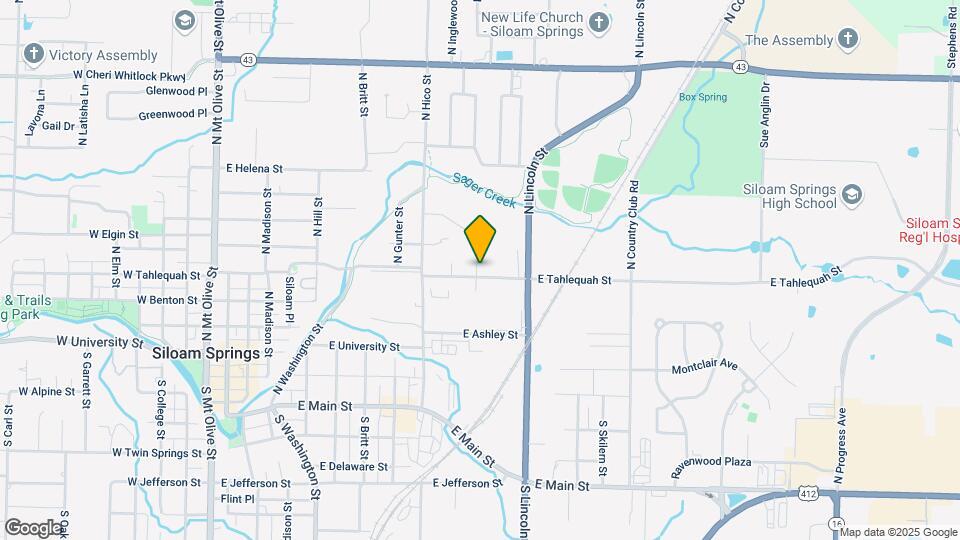 1103 Tahlequah St Map and Location Details