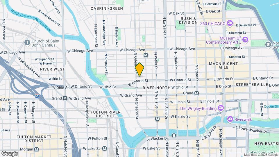 630 N Franklin St Map and Location Details