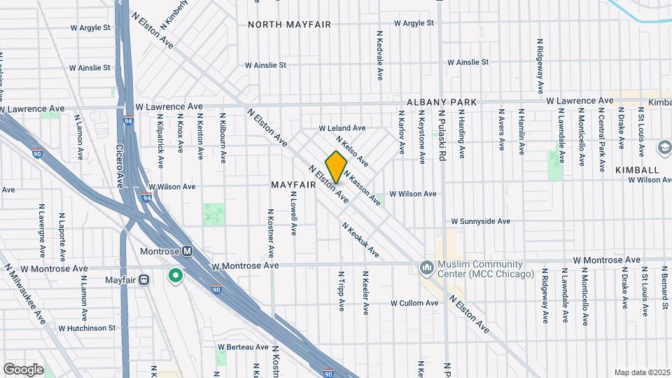 4585 N Elston Ave Map and Location Details