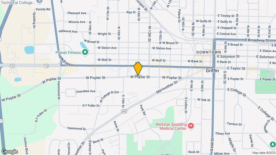 738 W Poplar St Map and Location Details