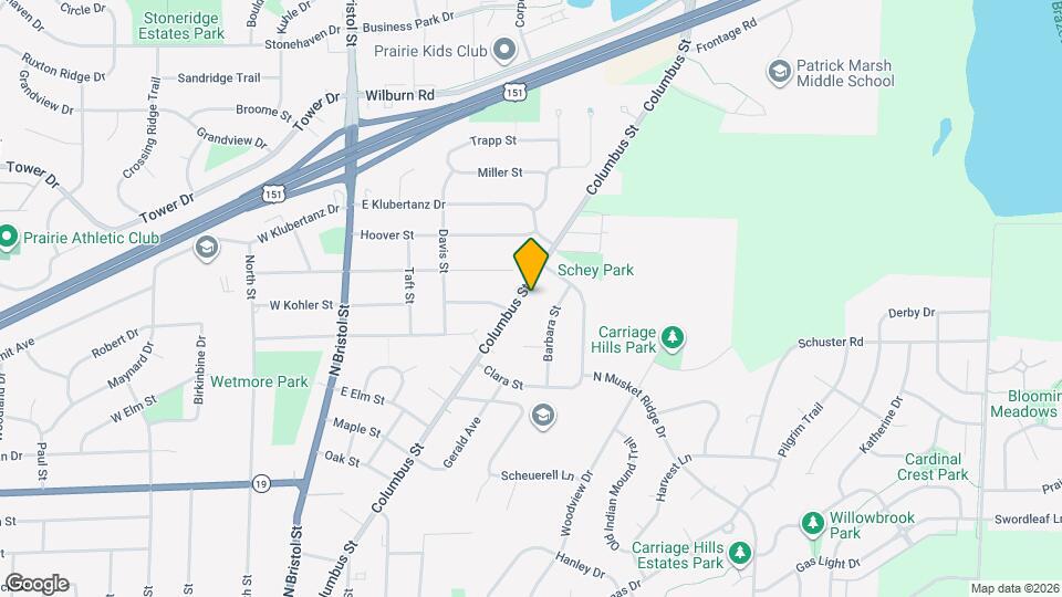 873 Columbus St Map and Location Details