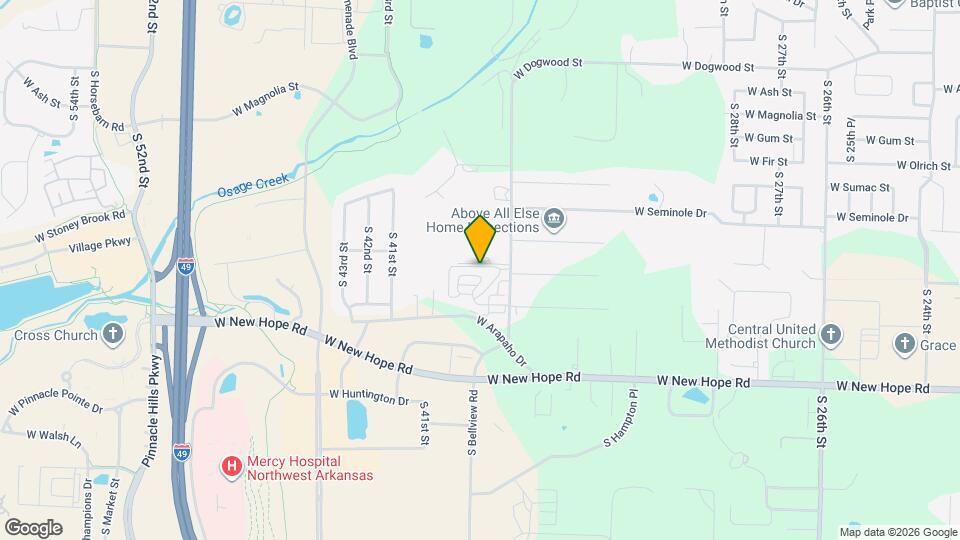 3807 W Pawnee Rd Map and Location Details