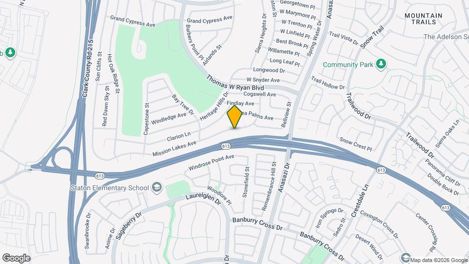 10527 Mission Lakes Ave Map and Location Details