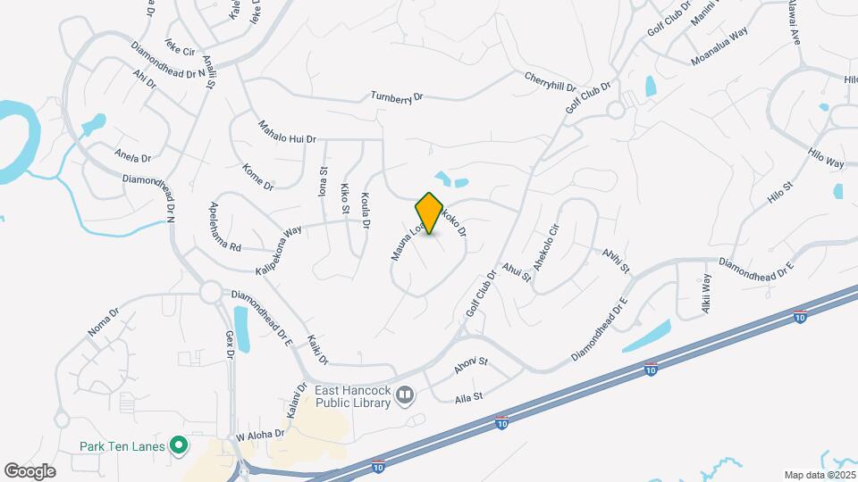 654 Mauna Loa Ct Mapa y Detalles de la Ubicación