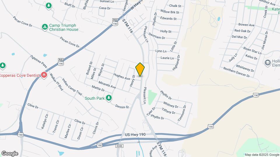 1201 Hughes Ave Map and Location Details