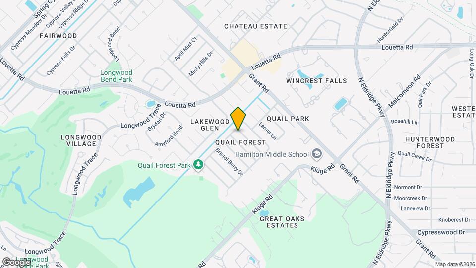 13011 Finch Brook Dr Map and Location Details